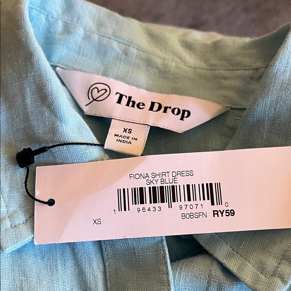 The Drop XSmall linen Shirt Dress / Duster